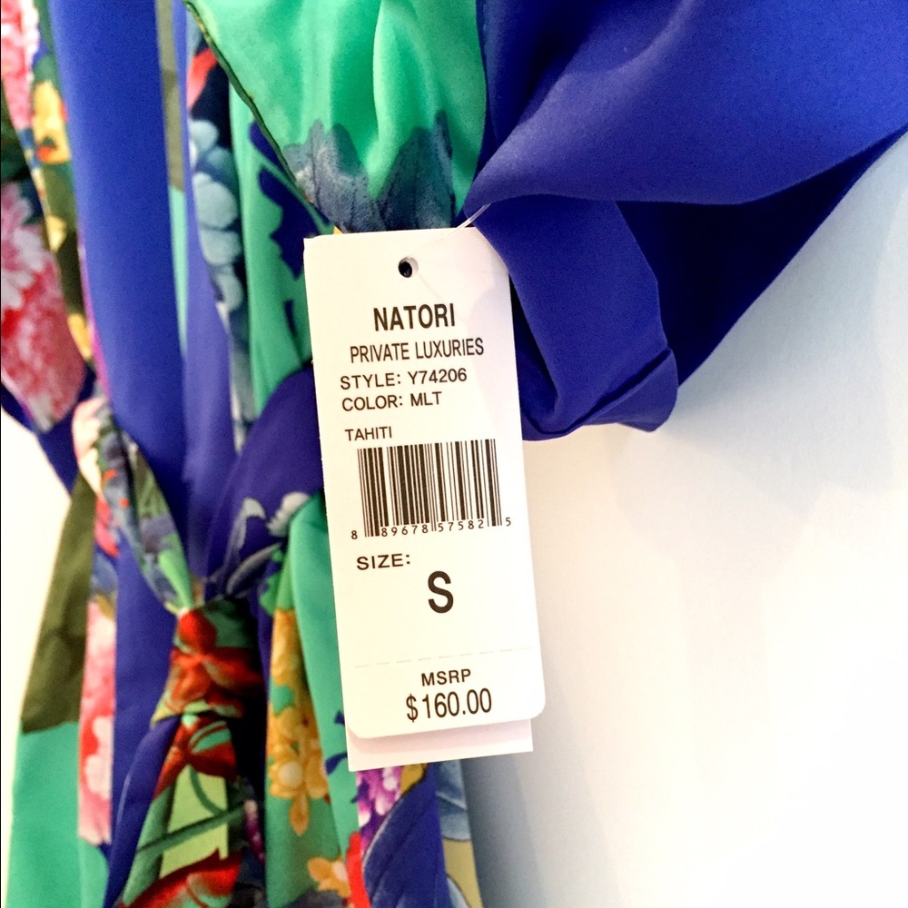 Natori Tahiti Crisp Satin Robe(Nordstorm Boutique) - Picture 4 of 6