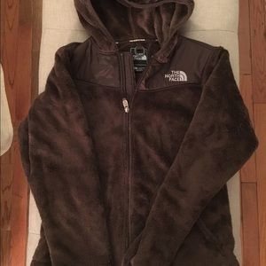 North Face women's full zip fleece hoodie jacket