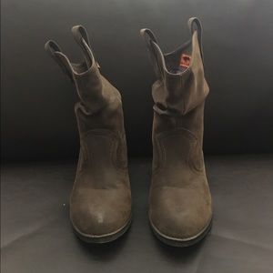 Cowboy looking ankle boots