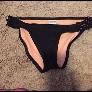 Black bathing suit bottoms