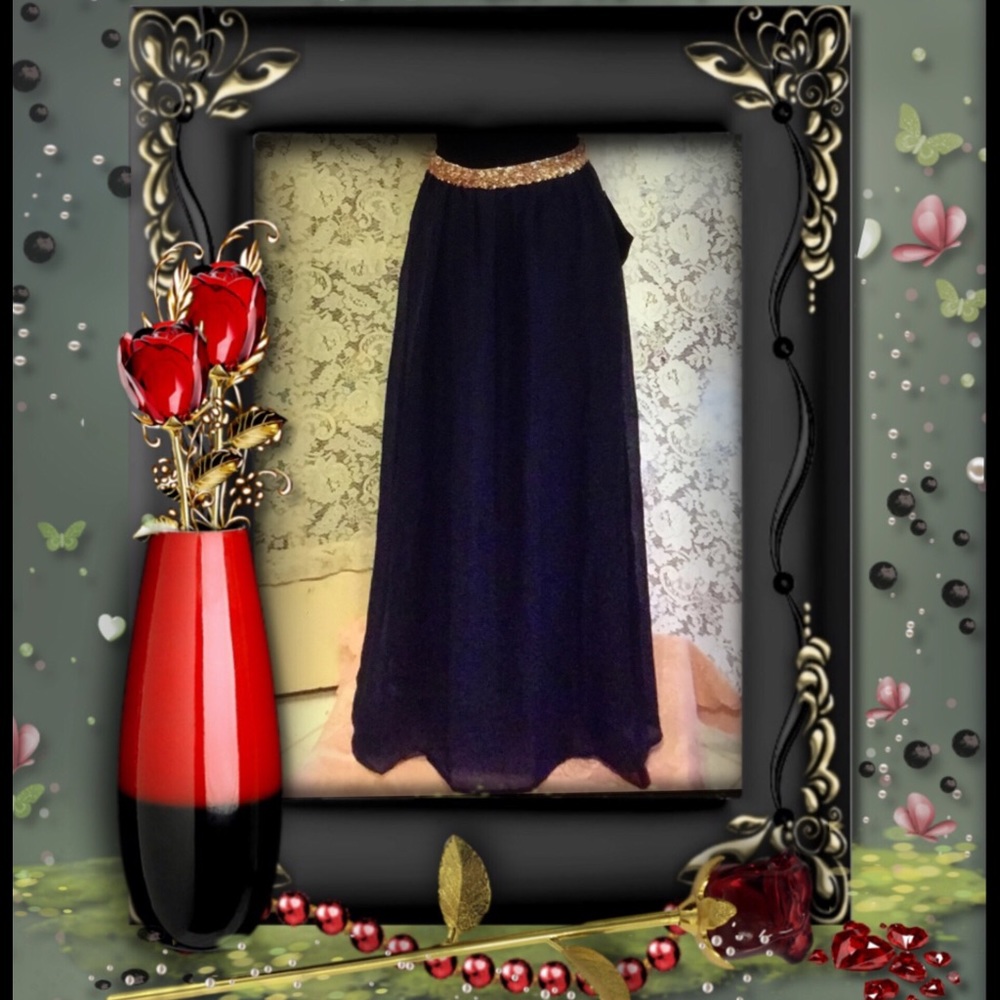 IMAN  Sequin Embellished maxi Closet Closing