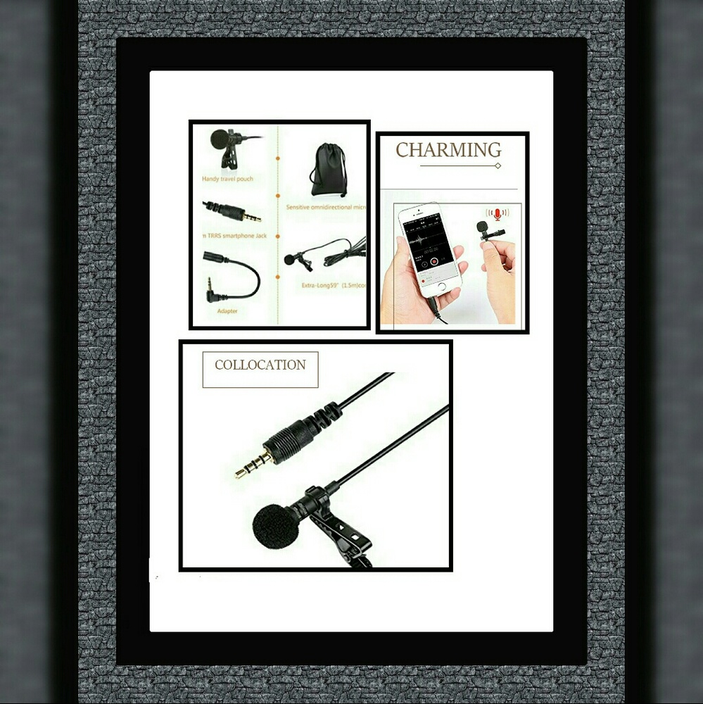 Omnidirectional Condenser Lavalier Microphone Set