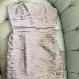 Monique Lhuillier grey bridesmaid dress size 10