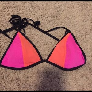 Pink and orange Vs triangle top