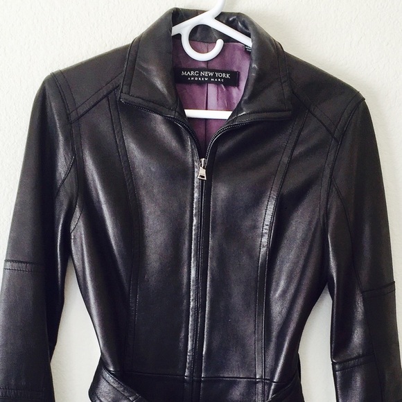 Black leather jacket - Picture 4 of 4