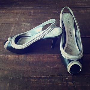 White House Black Market leather heal 7.5