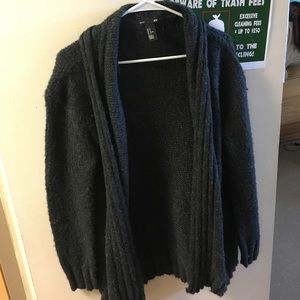 Charcoal colored cardigan