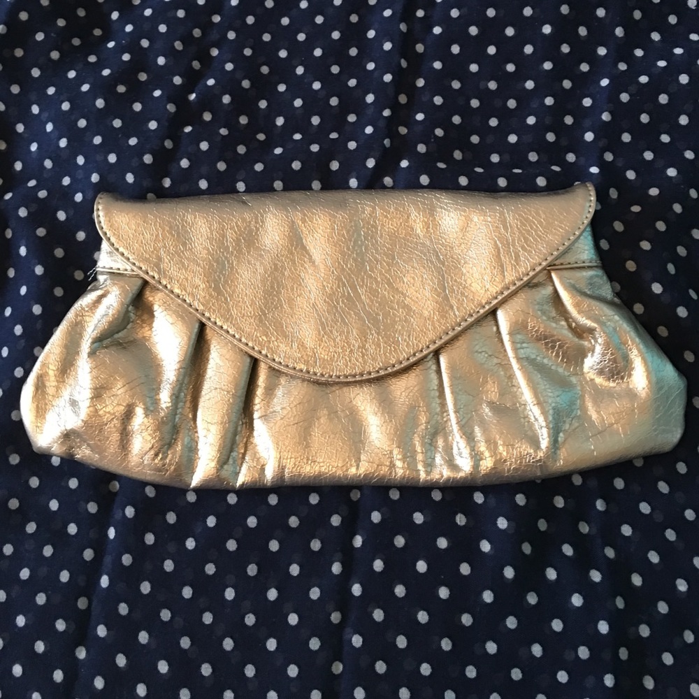 Gold evening bag