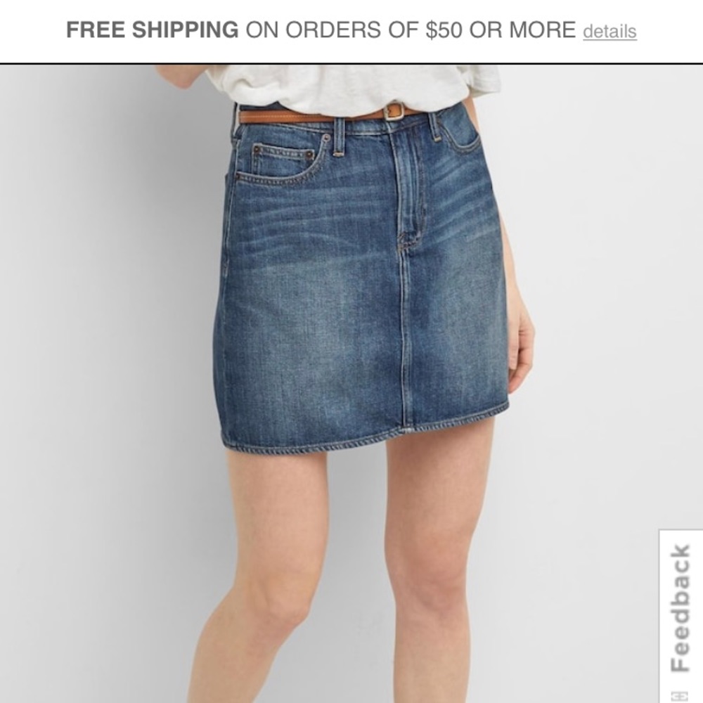 MOVING SALE! Gap size 26  cream color aline skirt