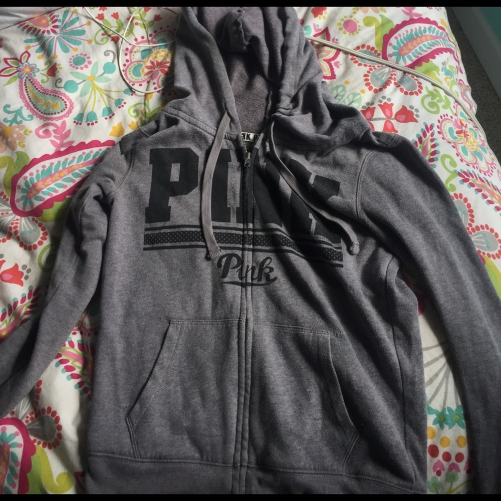 Vs pink zip up