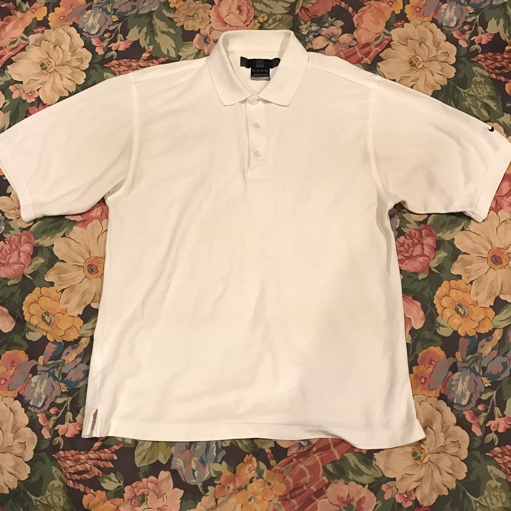 Men's White Nike Polo