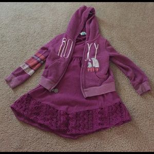 Roxy Dress and matching Sweatshirt