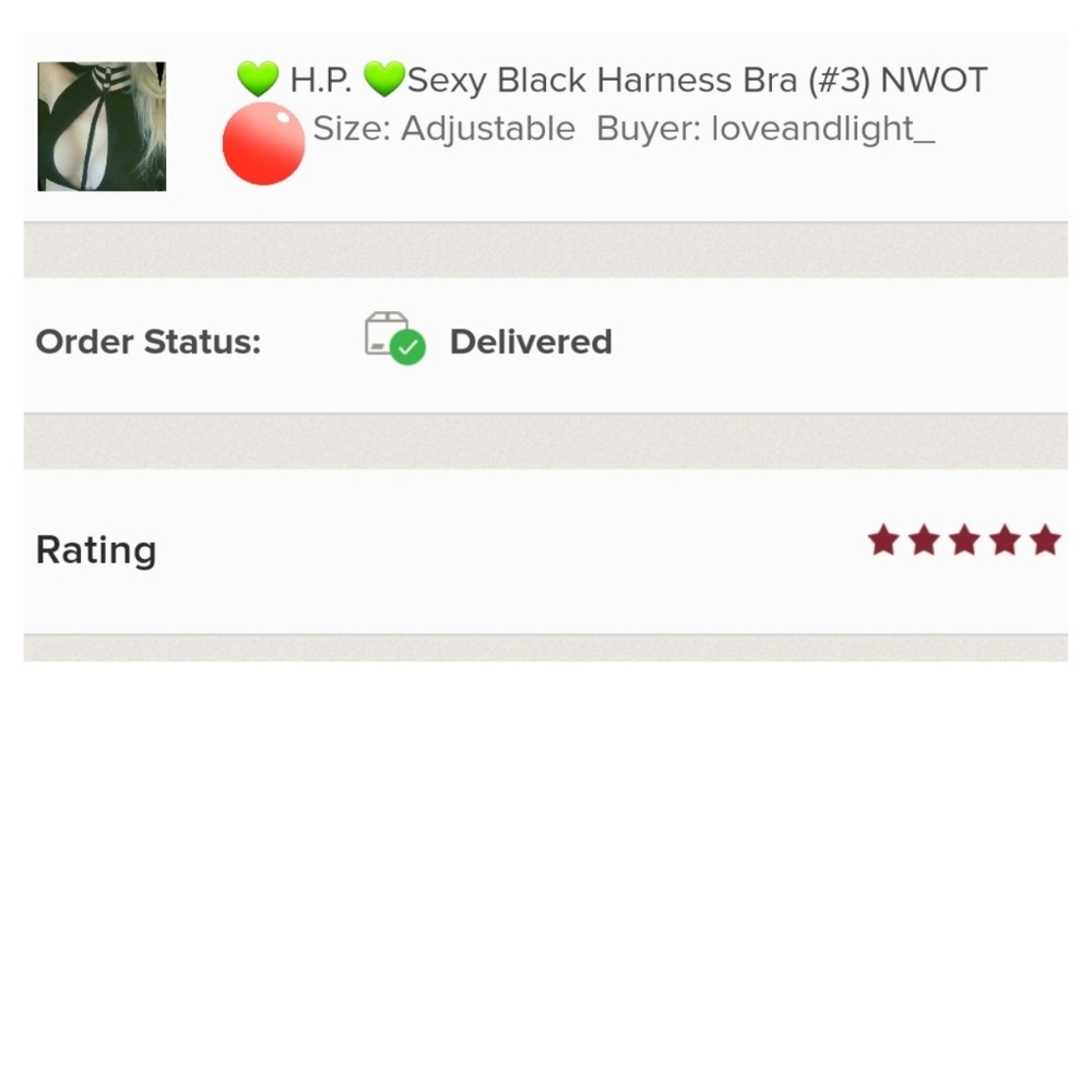 🎈LAST 1💚 H.P. 💚Sexy Black Harness Bra - Picture 4 of 4