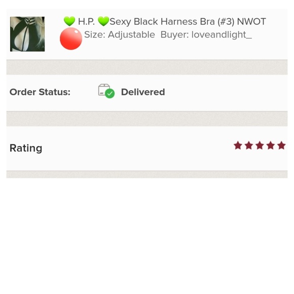 ๐LAST 1๐ H.P. ๐Sexy Black Harness Bra - Picture 4 of 4