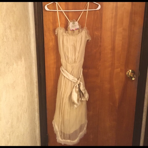 Another Important Culture Gold Dress Size XS - Picture 1 of 6