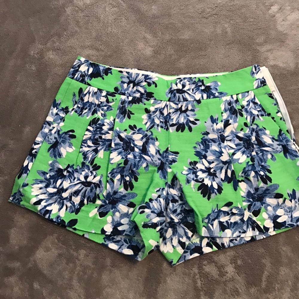 Bright J. Crew Printed Shorts