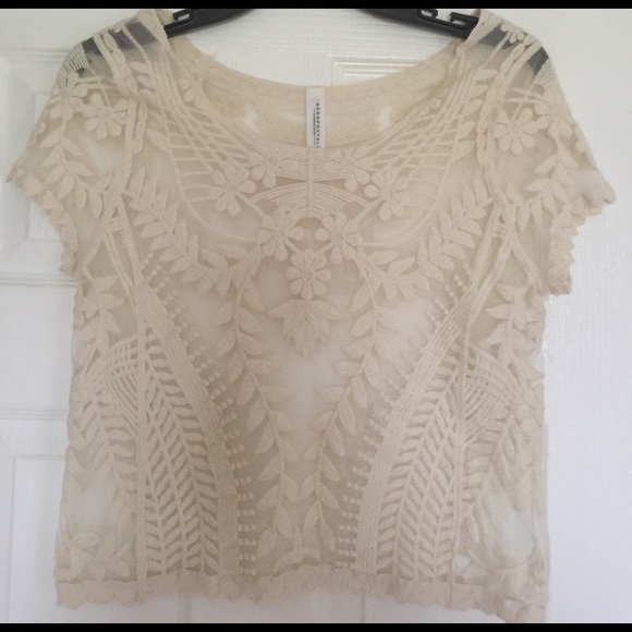 Aeropostale Tops - Sheer floral top by Aeropostale.
