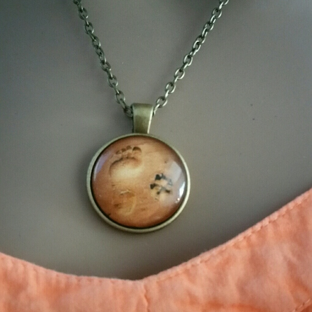 You Stand By Me Paw Print Pendant - Picture 6 of 6