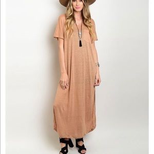 Long maxi shirt long side slits