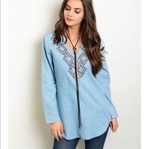Tunic top long sleeve