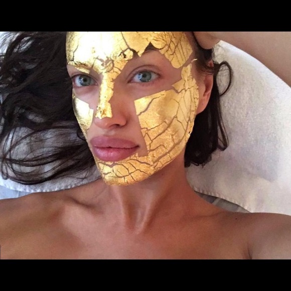 24k gold leaf sheets face mask bundle sale - Picture 3 of 8