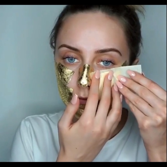 24k gold leaf sheets face mask bundle sale - Picture 6 of 8