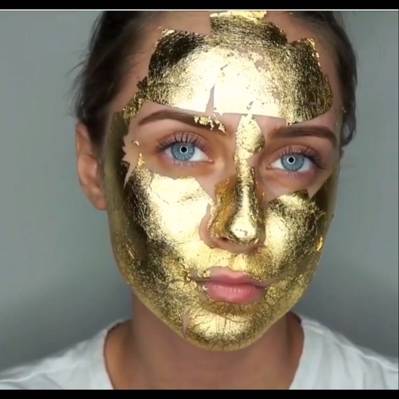 24k gold leaf sheets face mask bundle sale - Picture 7 of 8