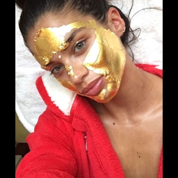 24k gold leaf sheets face mask bundle sale - Picture 2 of 8