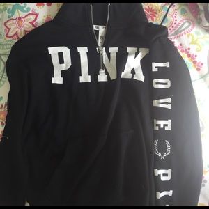 Vs pink quarter zip