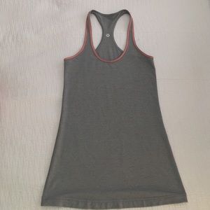 EUC Lululemon gray cool racerback