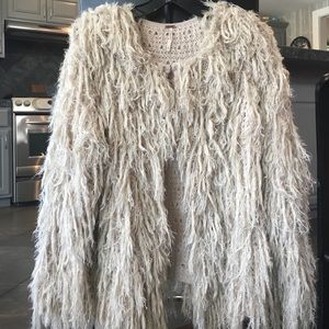 Free People soft shag cardigan!