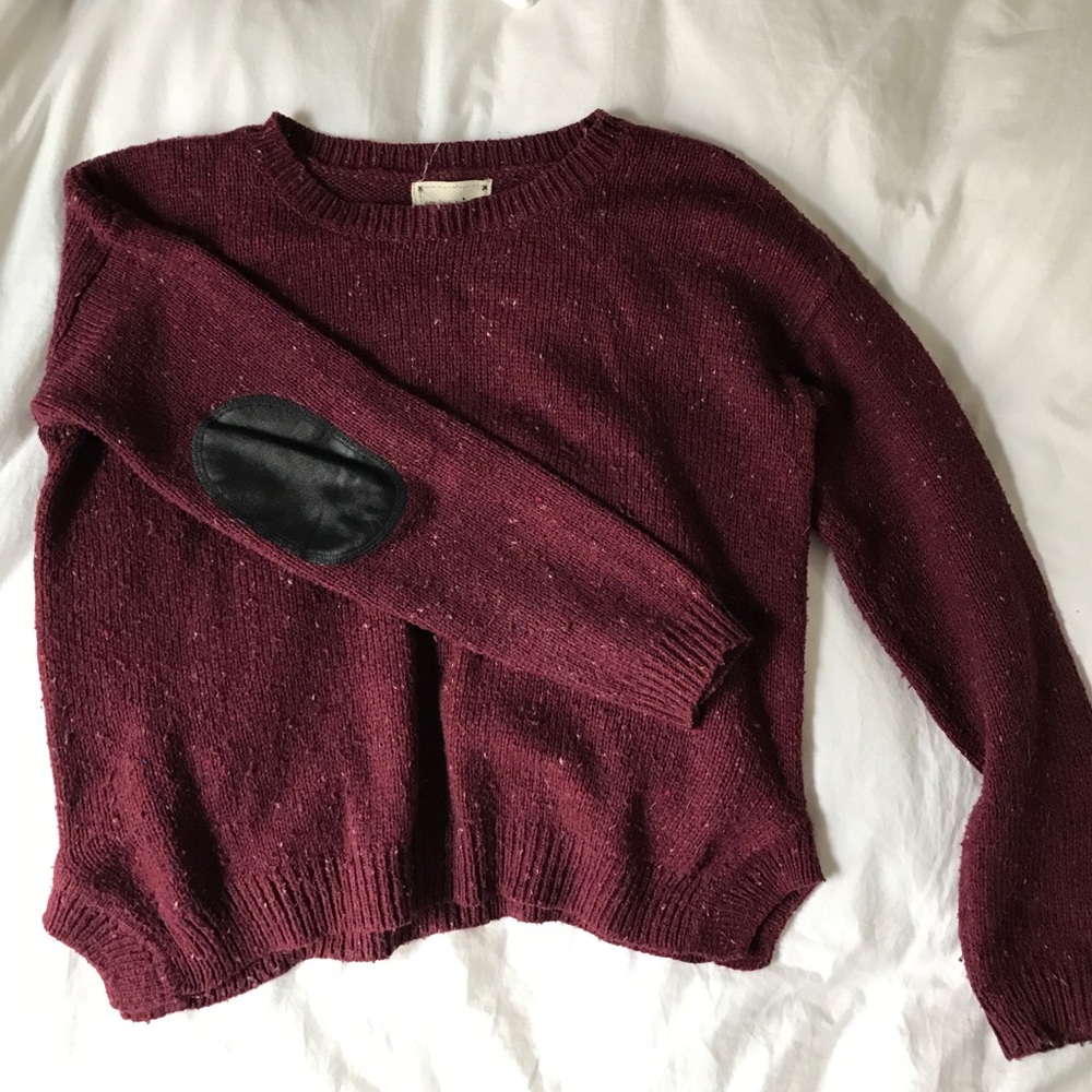 New Look maroon knit sweater