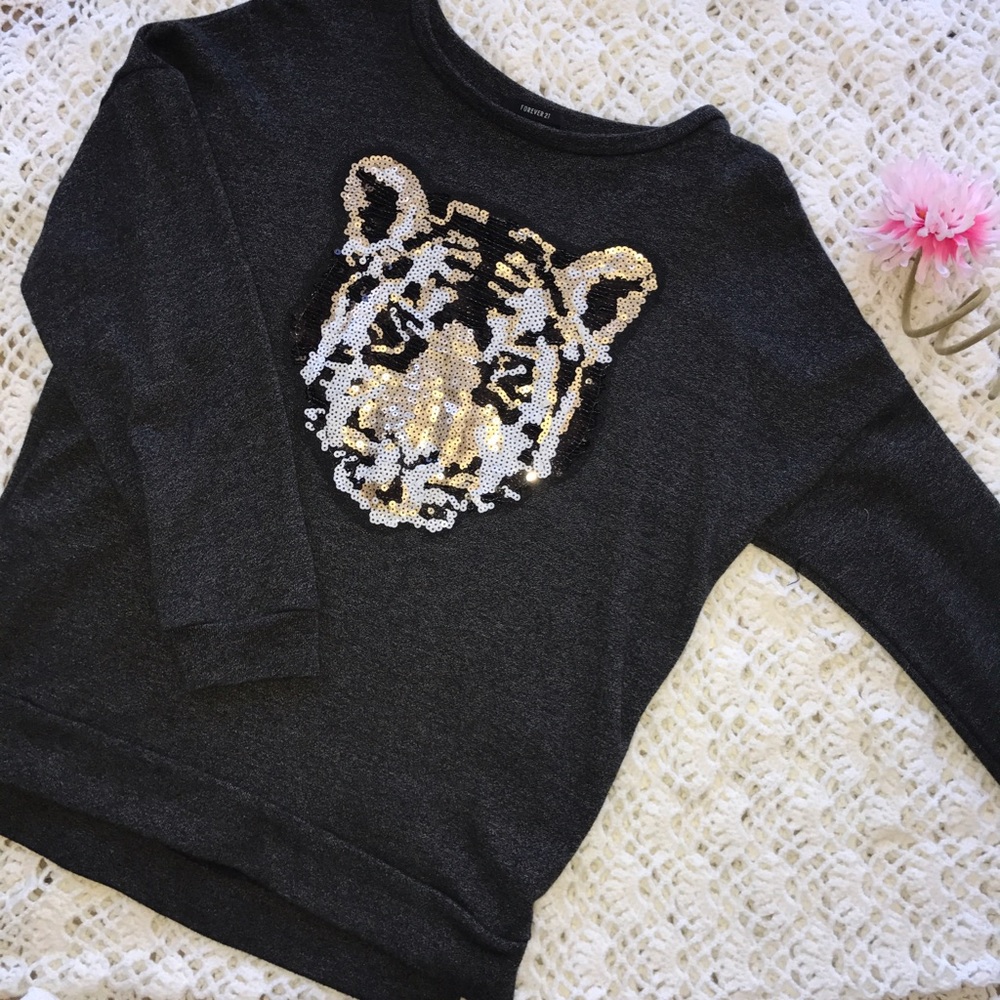 Forever 21 tiger sweater