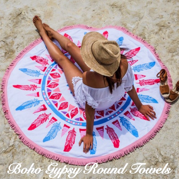 🌸🆕Vagabon Gypsy Round Terry Towels - Picture 3 of 6