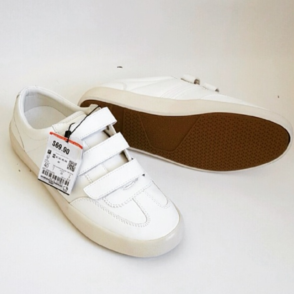 Zara White Velcro Sneakers