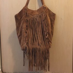 Large Zara fringe tote bag