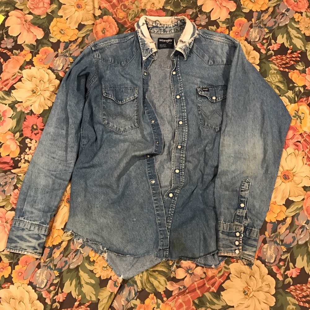 Vintage Battered Wrangler Denim Jacket