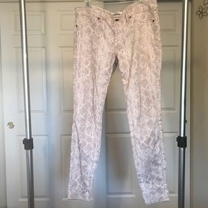 Snake skin print jeans