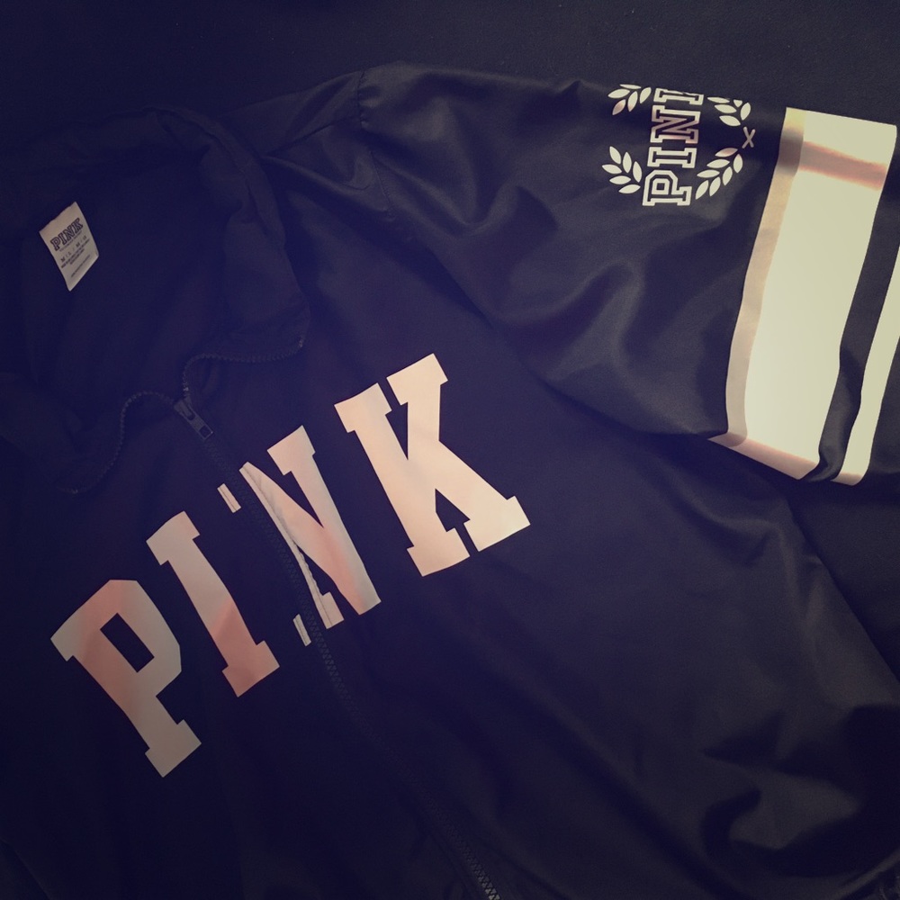 PINK ANORAK JACKET WITH HOOD
