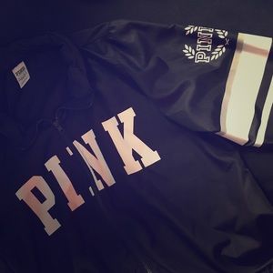 PINK ANORAK JACKET WITH HOOD