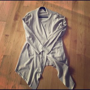 Brown tan lightweight cardigan sweater long