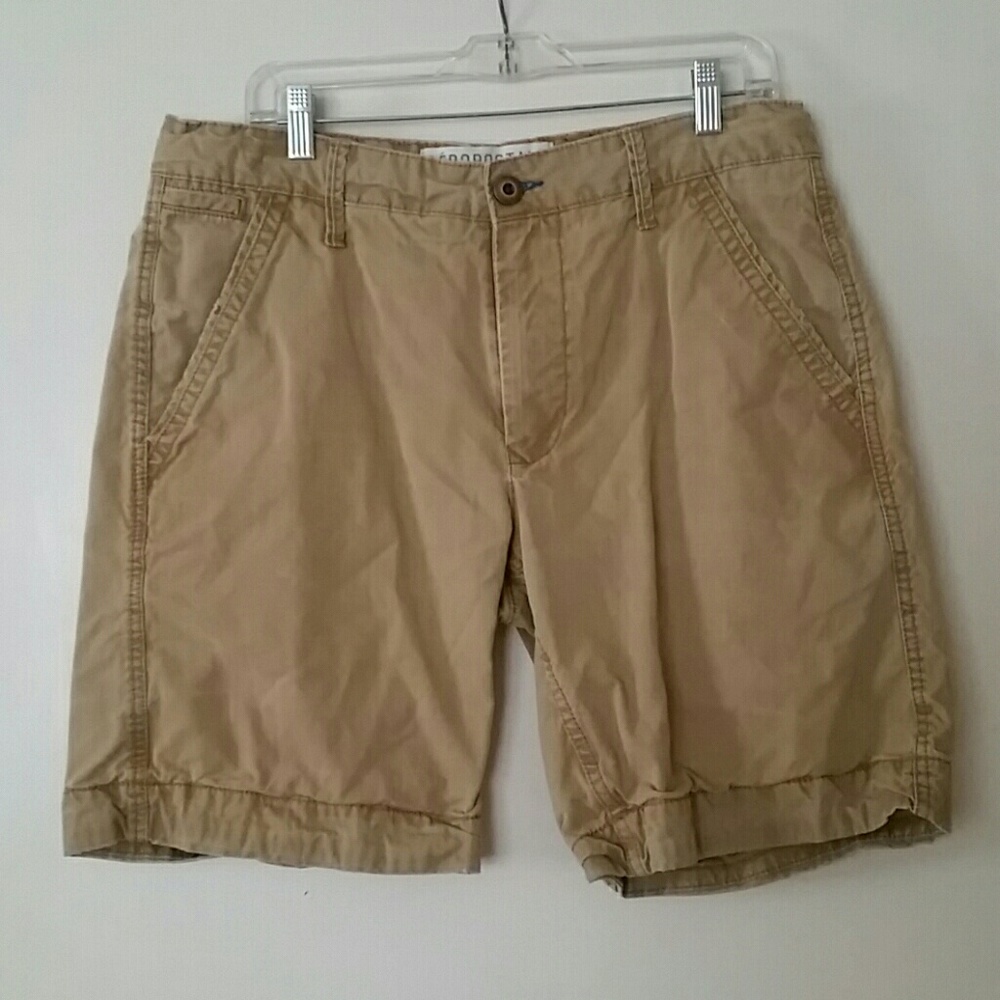 Aeropostale Men's dark khaki flat front