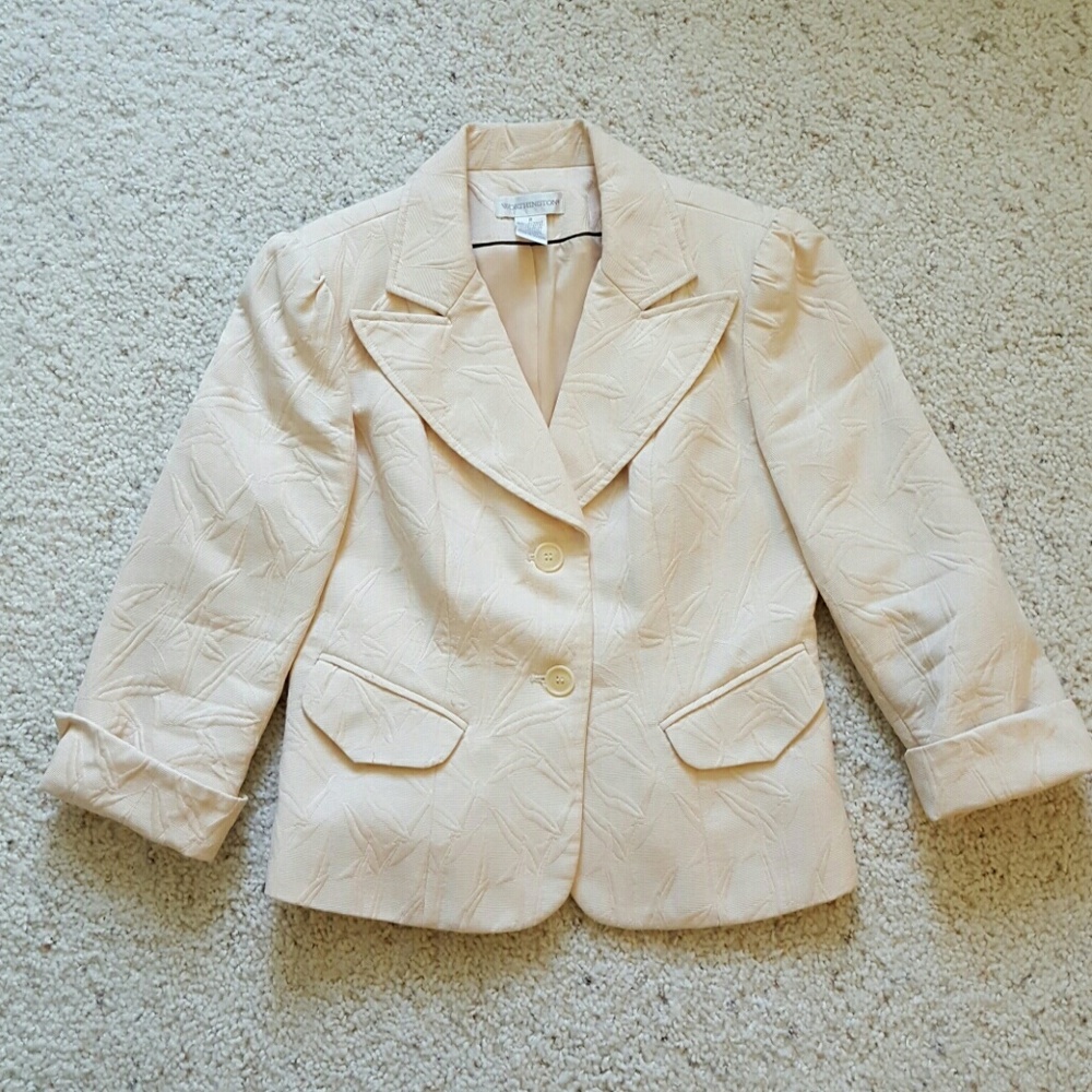 Blazer embossed fabric