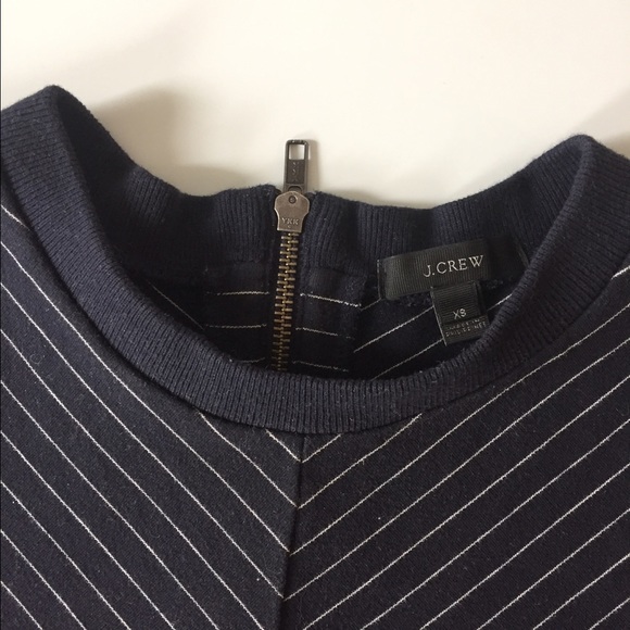 Navy pinstripe sweatshirt - J. crew XS - Picture 2 of 4