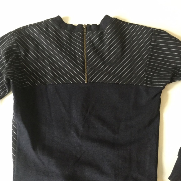 Navy pinstripe sweatshirt - J. crew XS - Picture 4 of 4