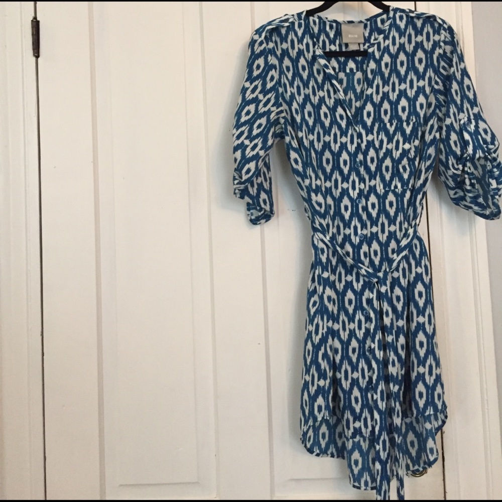 Ikat Shirtdress