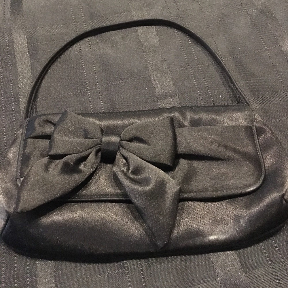 Black Satin Clutch