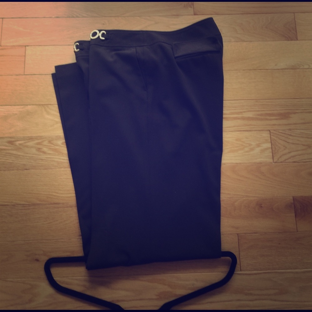 Dark brown professional business pants long