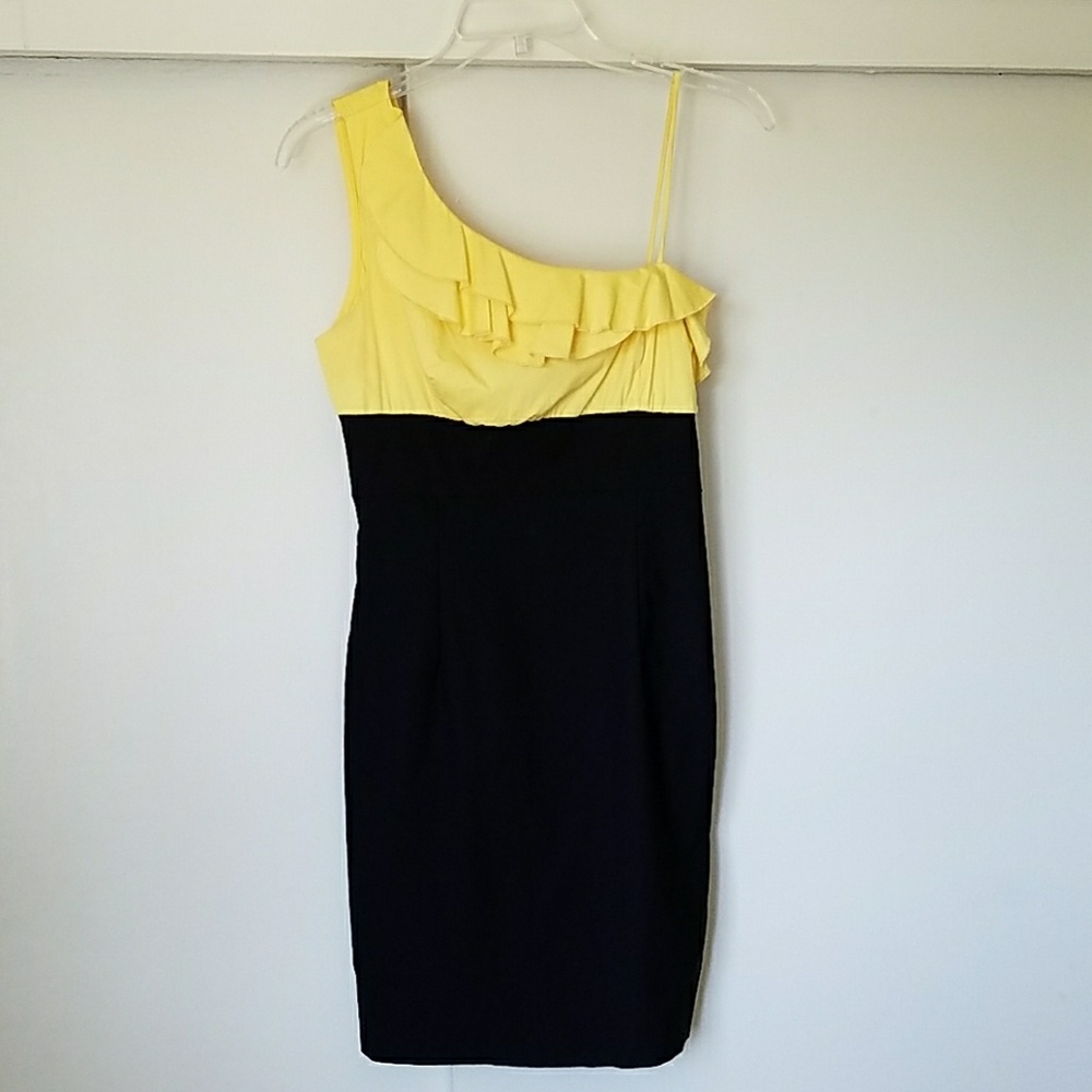 Varga one shoulder mini dress
