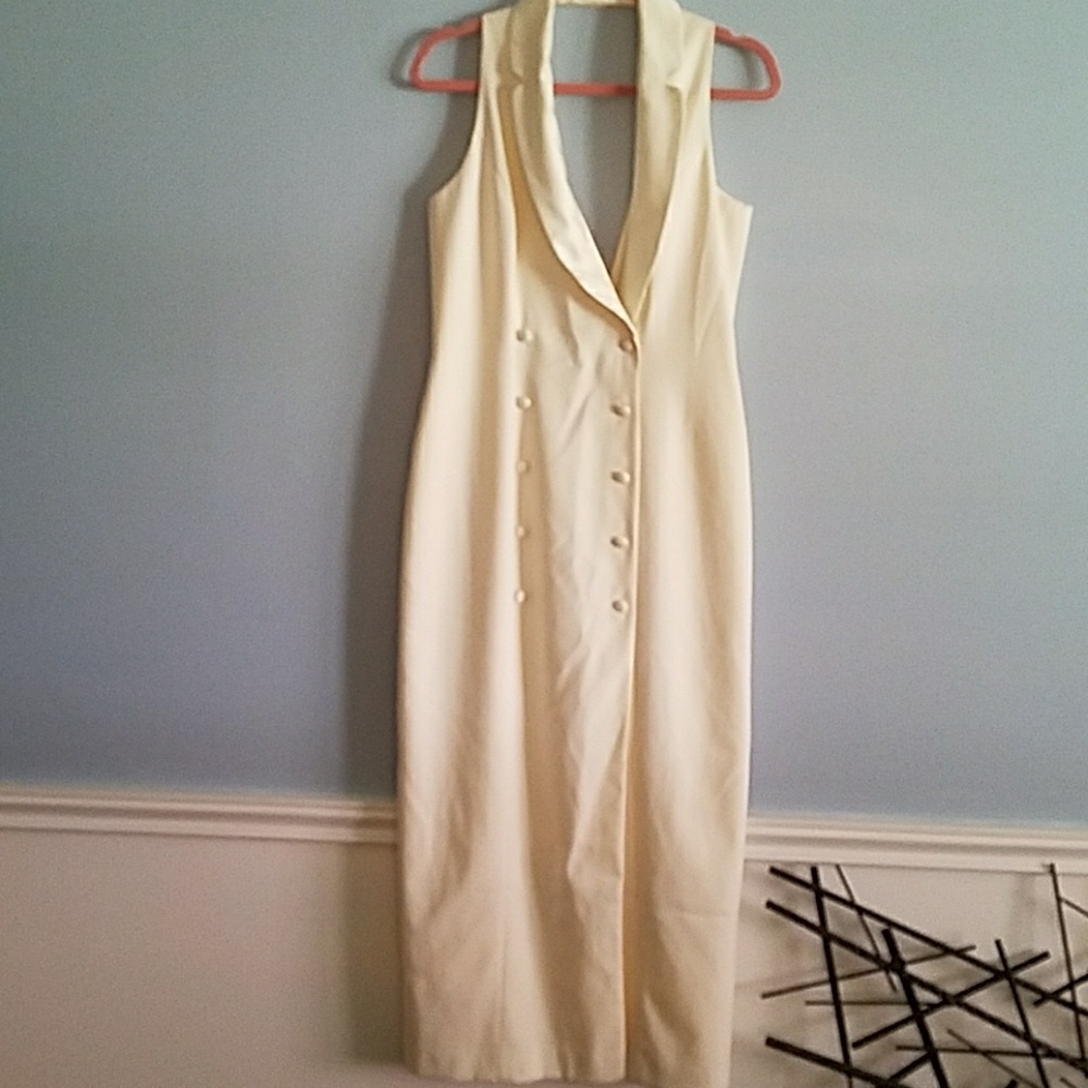 Cream Tuxedo Gown